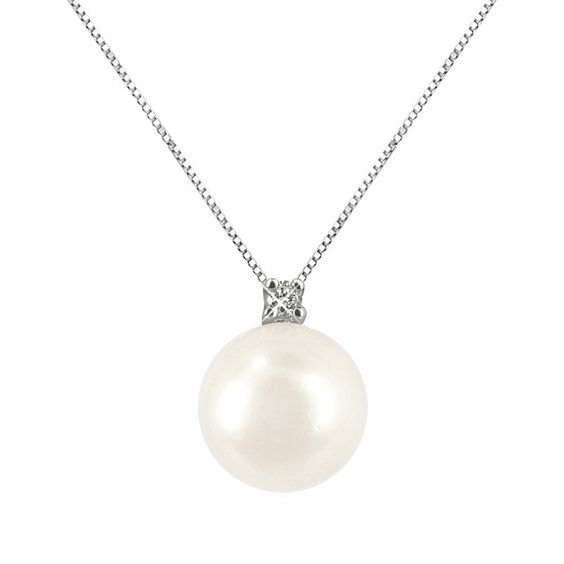 Necklace Lucciole Gioielli Woman in White Gold Perla CIO001/6 - CIO001/6